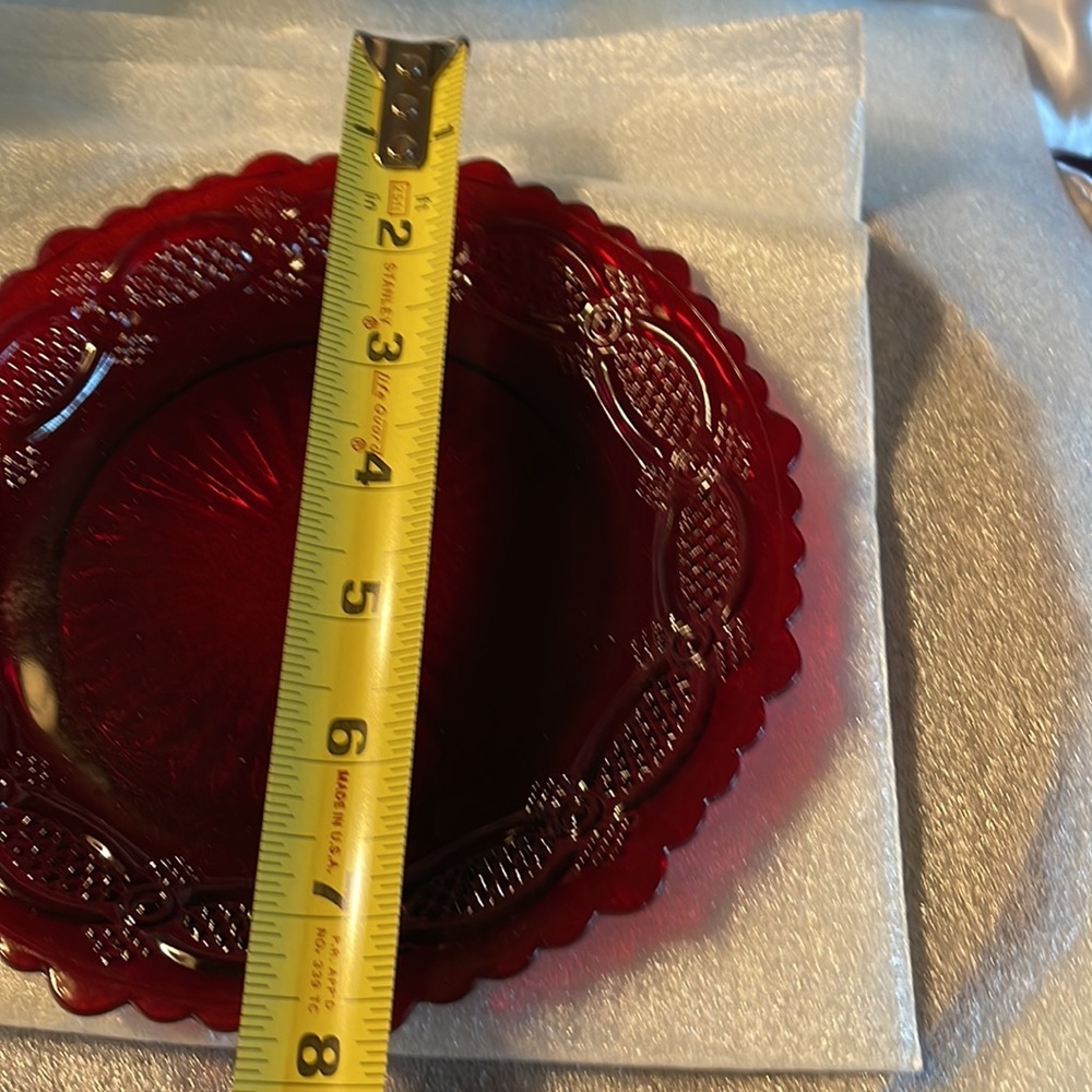 Avon Vintage Cape Cod Red Dessert Plate(s) - Picture 4 of 5